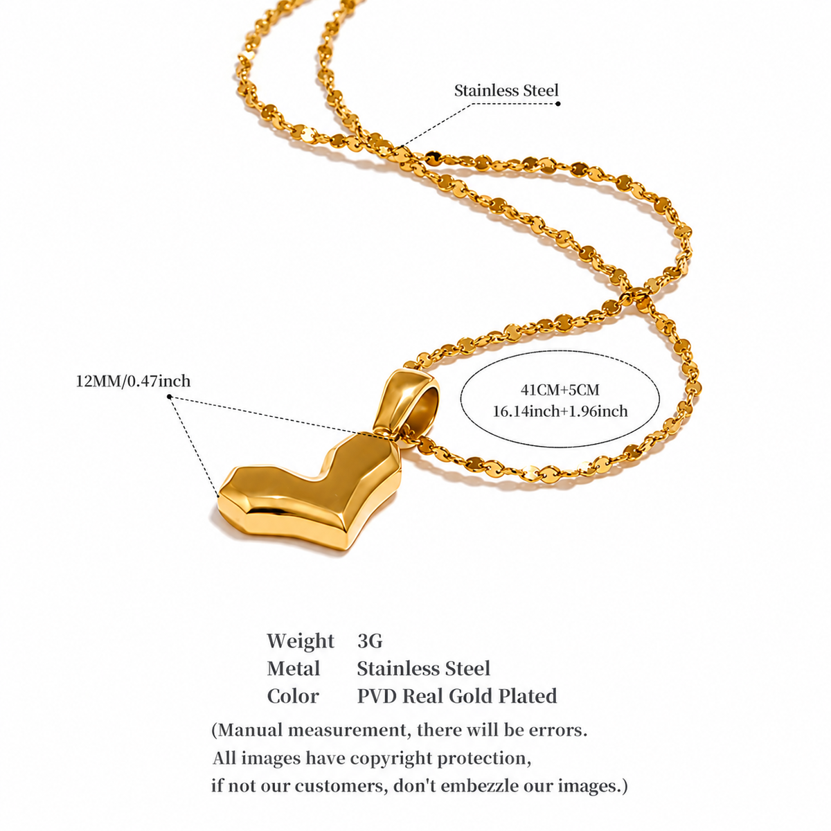Flora - Heart Necklace