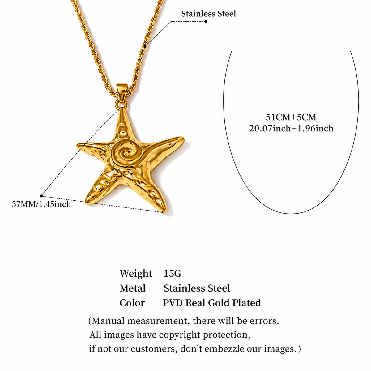 Rose - Pendant Necklace