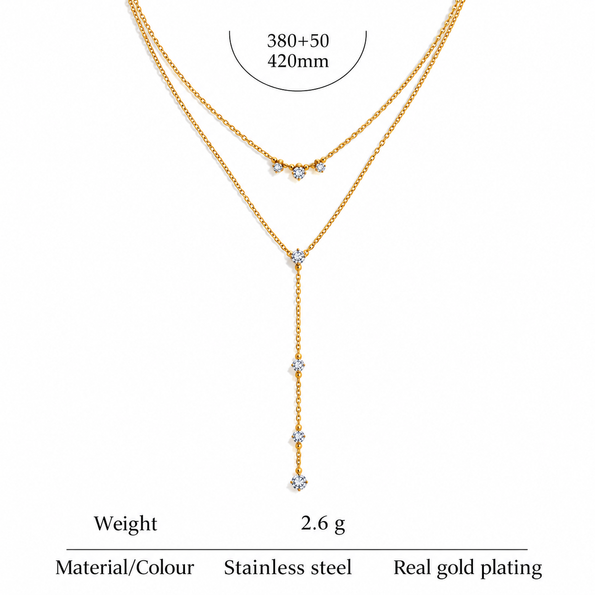 Charlotte - Zirconia Necklace