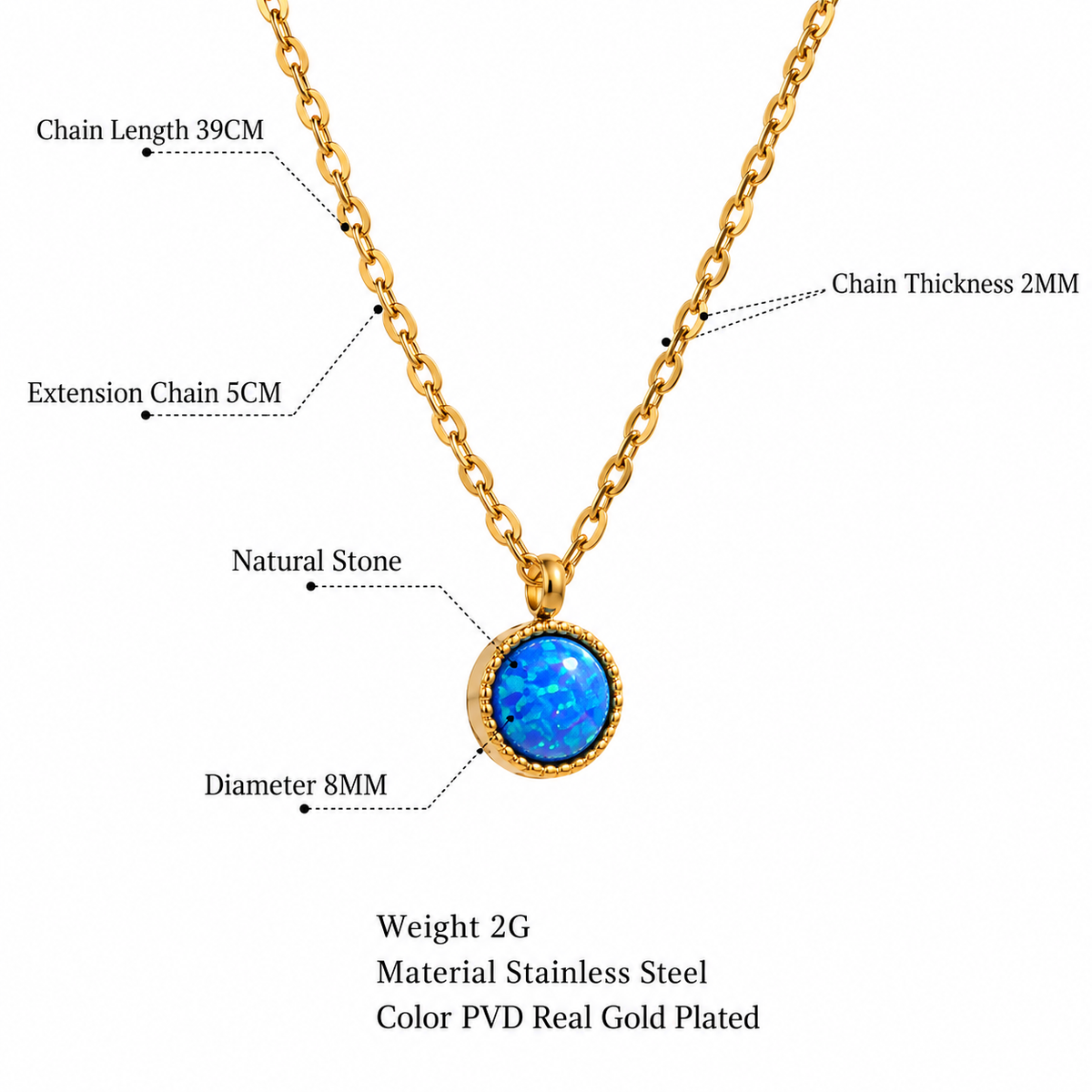 Layla - Stone Necklace