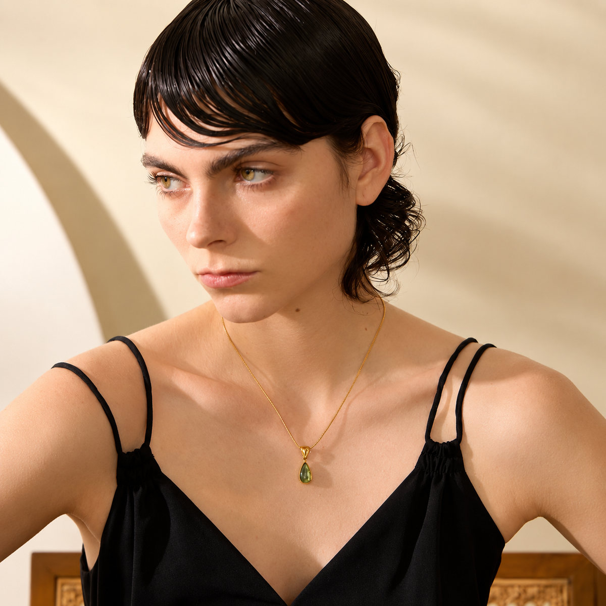 Opal - Zirconia Necklace