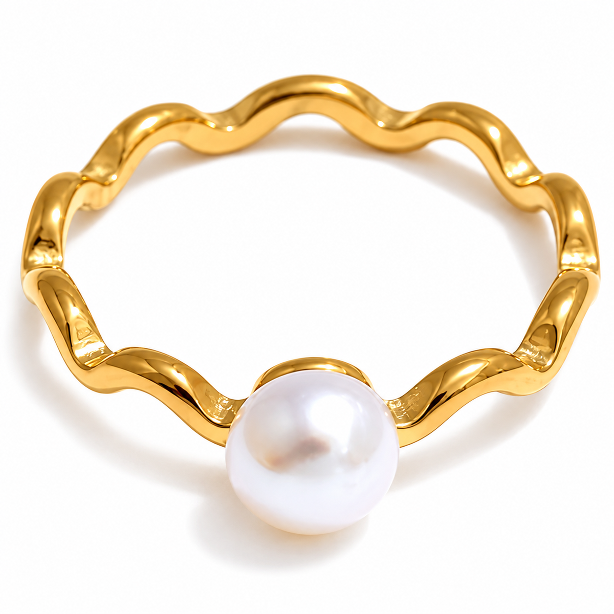 Indie - Pearls Shell Ring