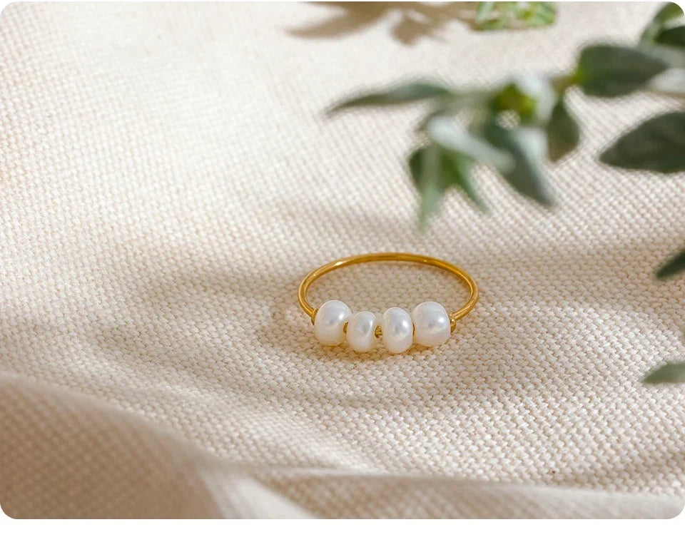 Pearl Shell Rings by Jouliy