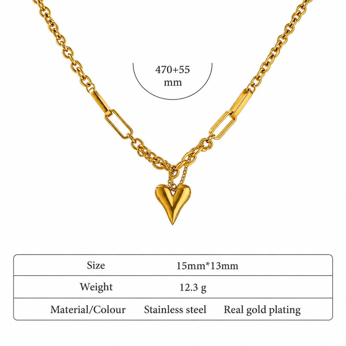 Simone - Heart Necklace