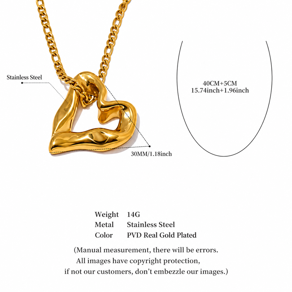 Margot - Heart Necklace