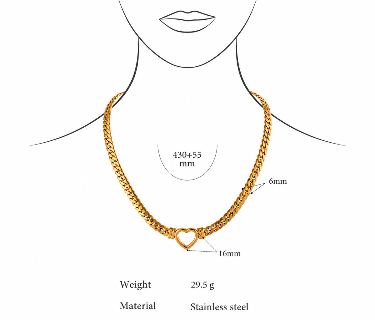 Matilda - Heart Necklace