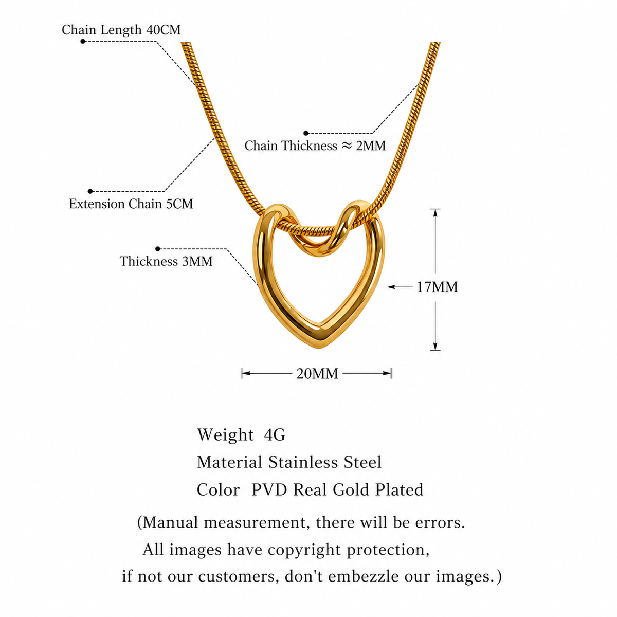 Rowan - Heart Necklace