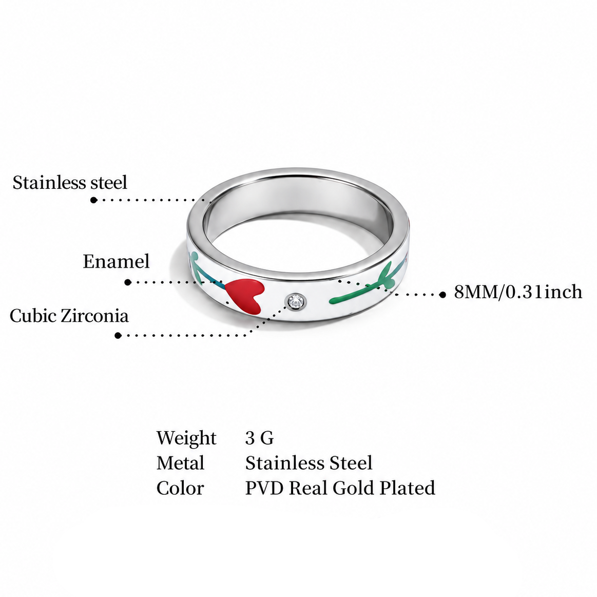 Ziggy II - Non-adjustable Ring