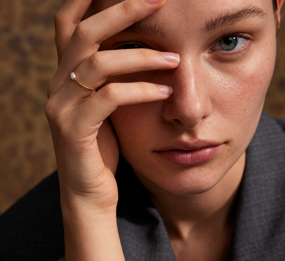 Elise - Pearls Shell Ring