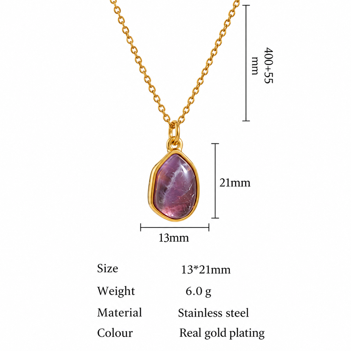 Lena - Stone Necklace