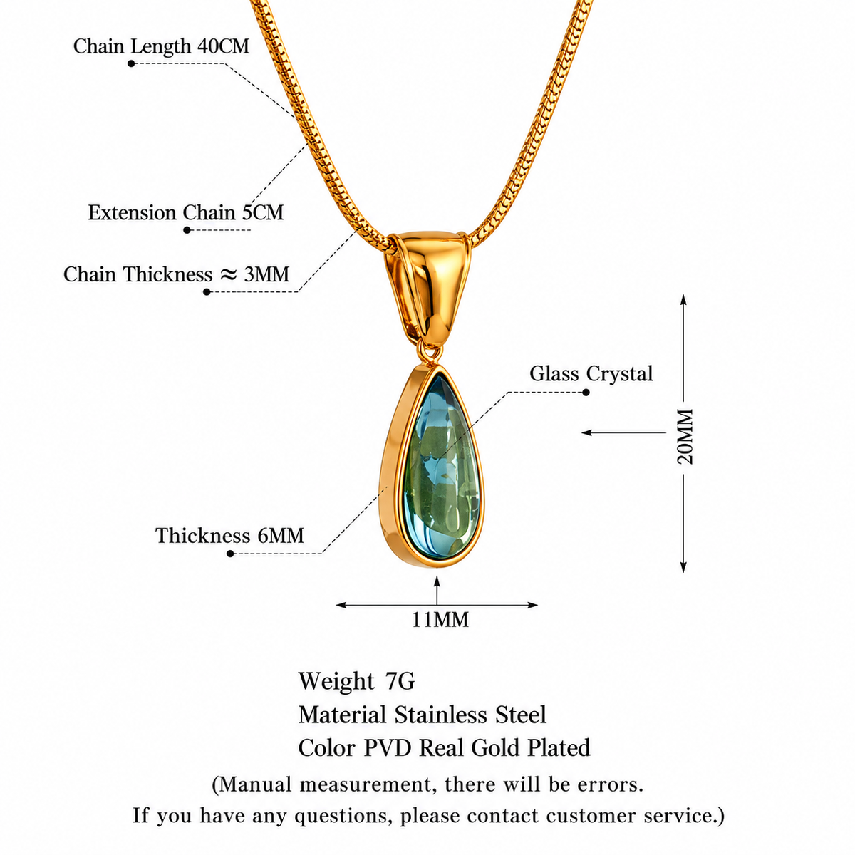 Opal - Zirconia Necklace