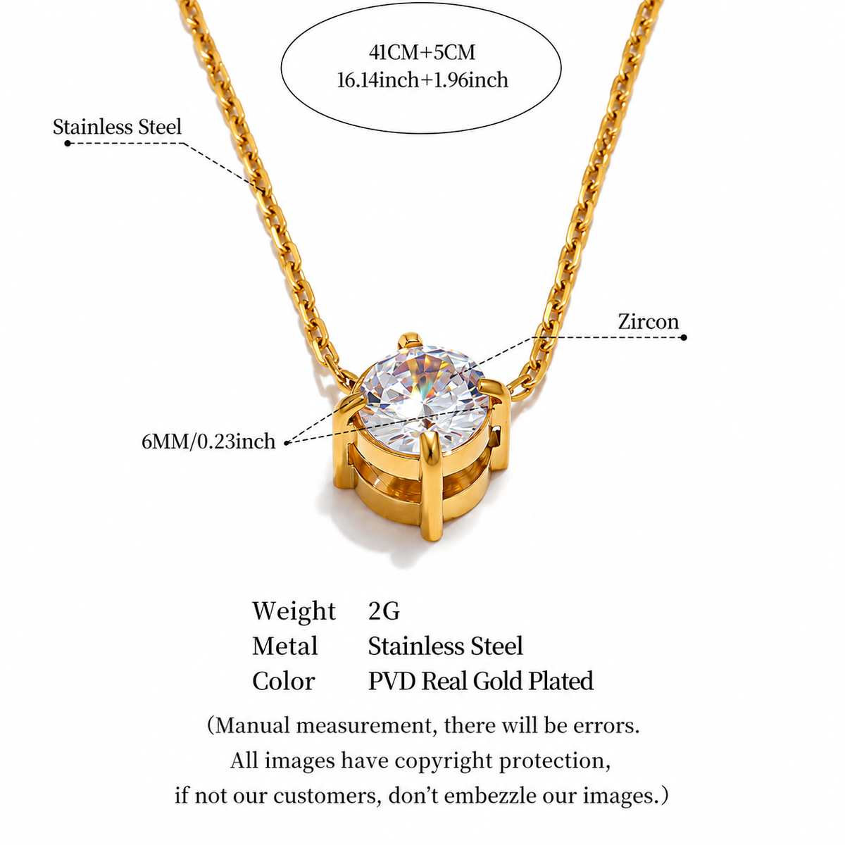 Adeline - Zirconia Necklace