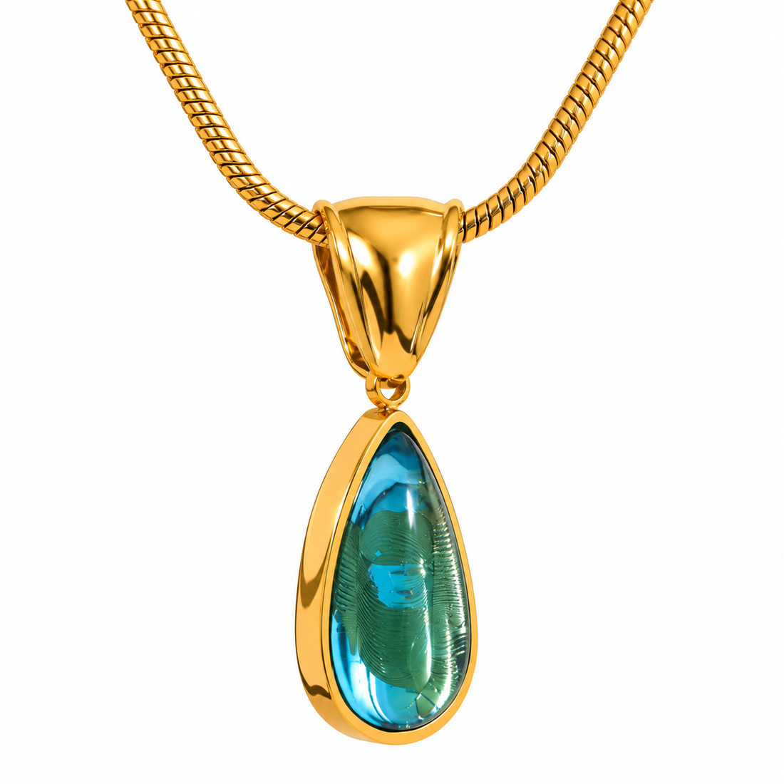 Opal - Zirconia Necklace